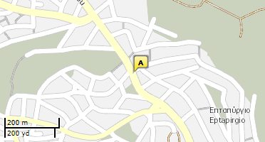 Location of business on map