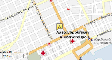 Location of business on map