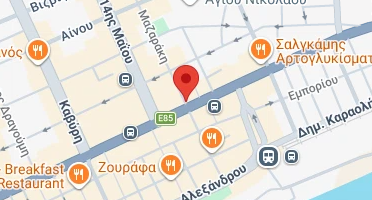 Location of business on map