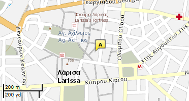 Location of business on map