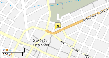 Location of business on map
