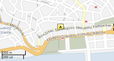Location of business on map
