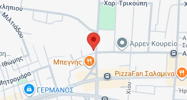 Location of business on map