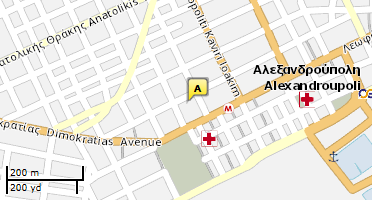Location of business on map