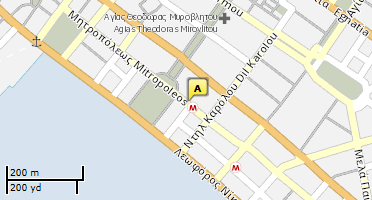Location of business on map