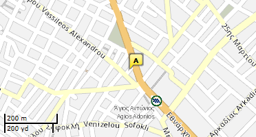 Location of business on map