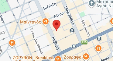 Location of business on map