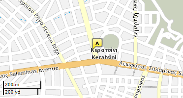 Location of business on map