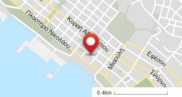 Location of business on map