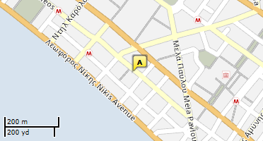 Location of business on map