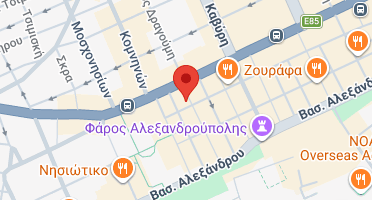 Location of business on map
