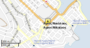 Location of business on map