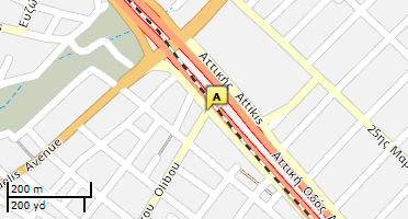 Location of business on map
