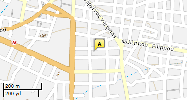 Location of business on map