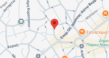 Location of business on map