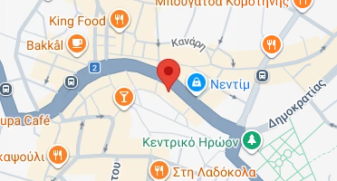 Location of business on map