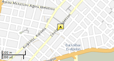 Location of business on map
