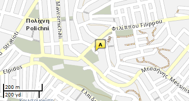Location of business on map