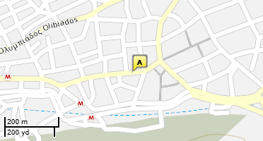 Location of business on map