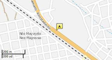 Location of business on map