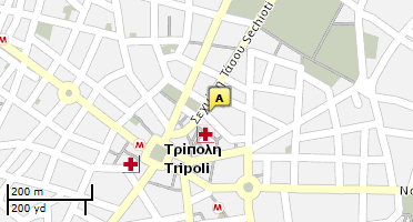 Location of business on map