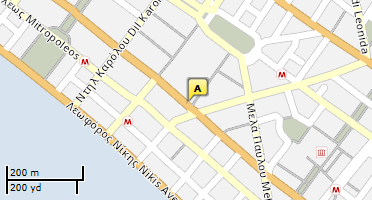 Location of business on map