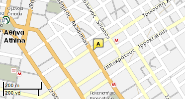 Location of business on map