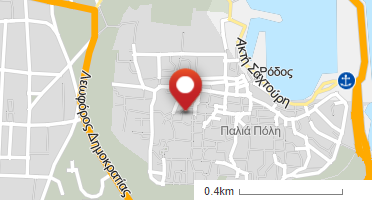 Location of business on map