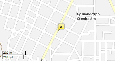 Location of business on map