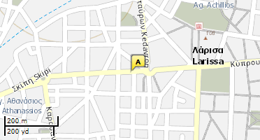 Location of business on map