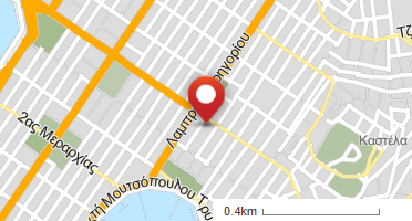 Location of business on map