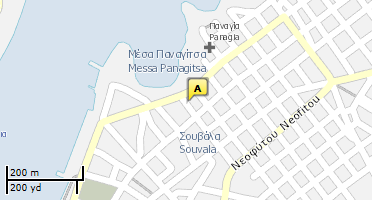 Location of business on map