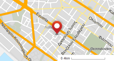 Location of business on map