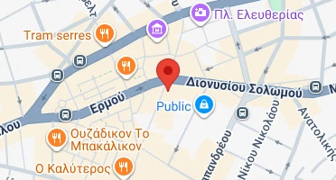 Location of business on map