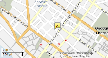 Location of business on map