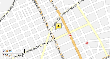 Location of business on map