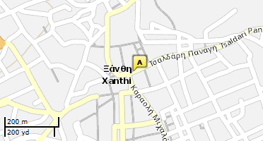 Location of business on map