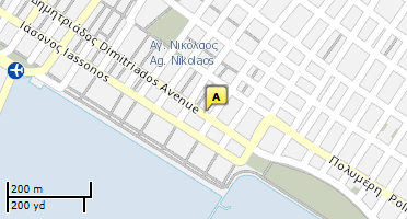 Location of business on map