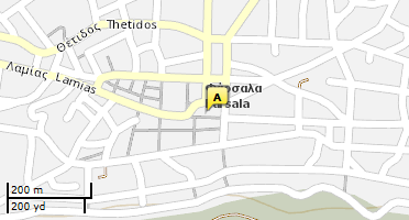 Location of business on map