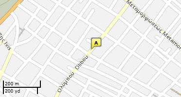 Location of business on map