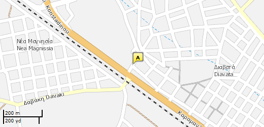 Location of business on map