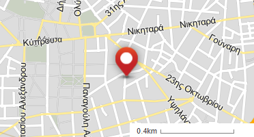 Location of business on map