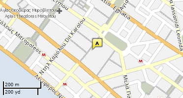 Location of business on map