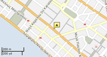 Location of business on map