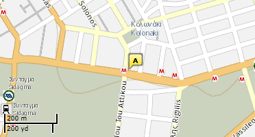 Location of business on map