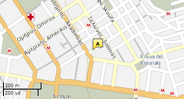 Location of business on map