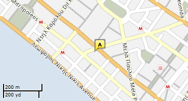 Location of business on map