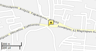 Location of business on map