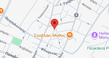 Location of business on map
