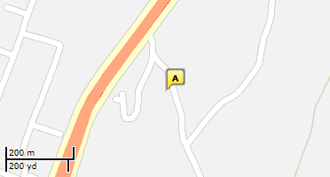 Location of business on map